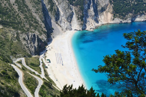 Myrtos beach in Kefalonia